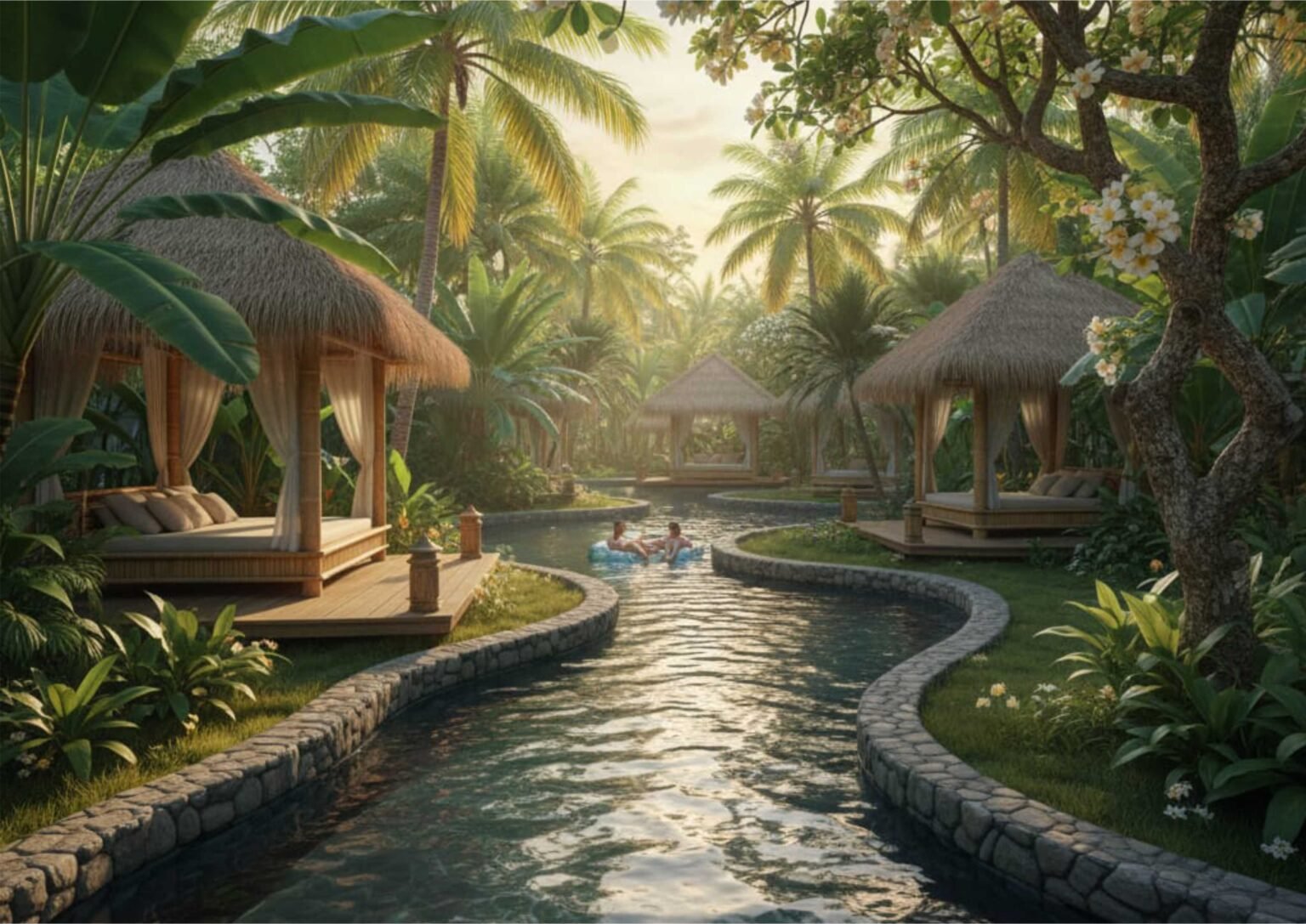 Ide Desain Kolam Renang Arus