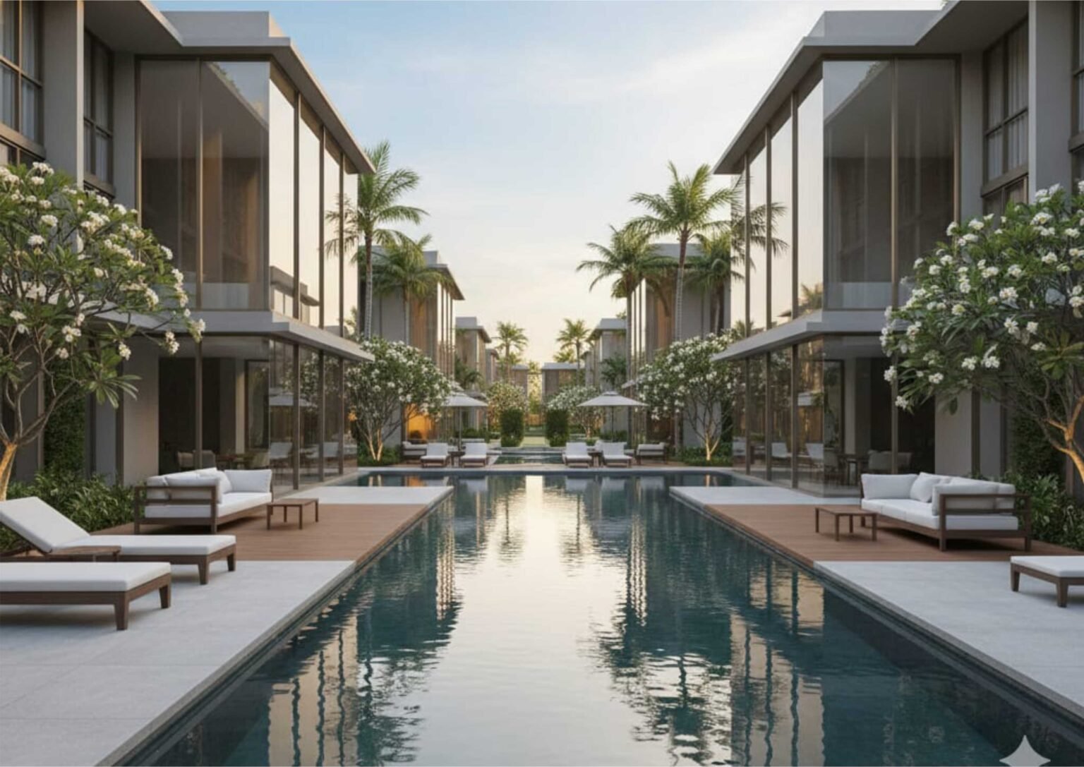 Ide Desain Kolam Renang Perumahan Cluster