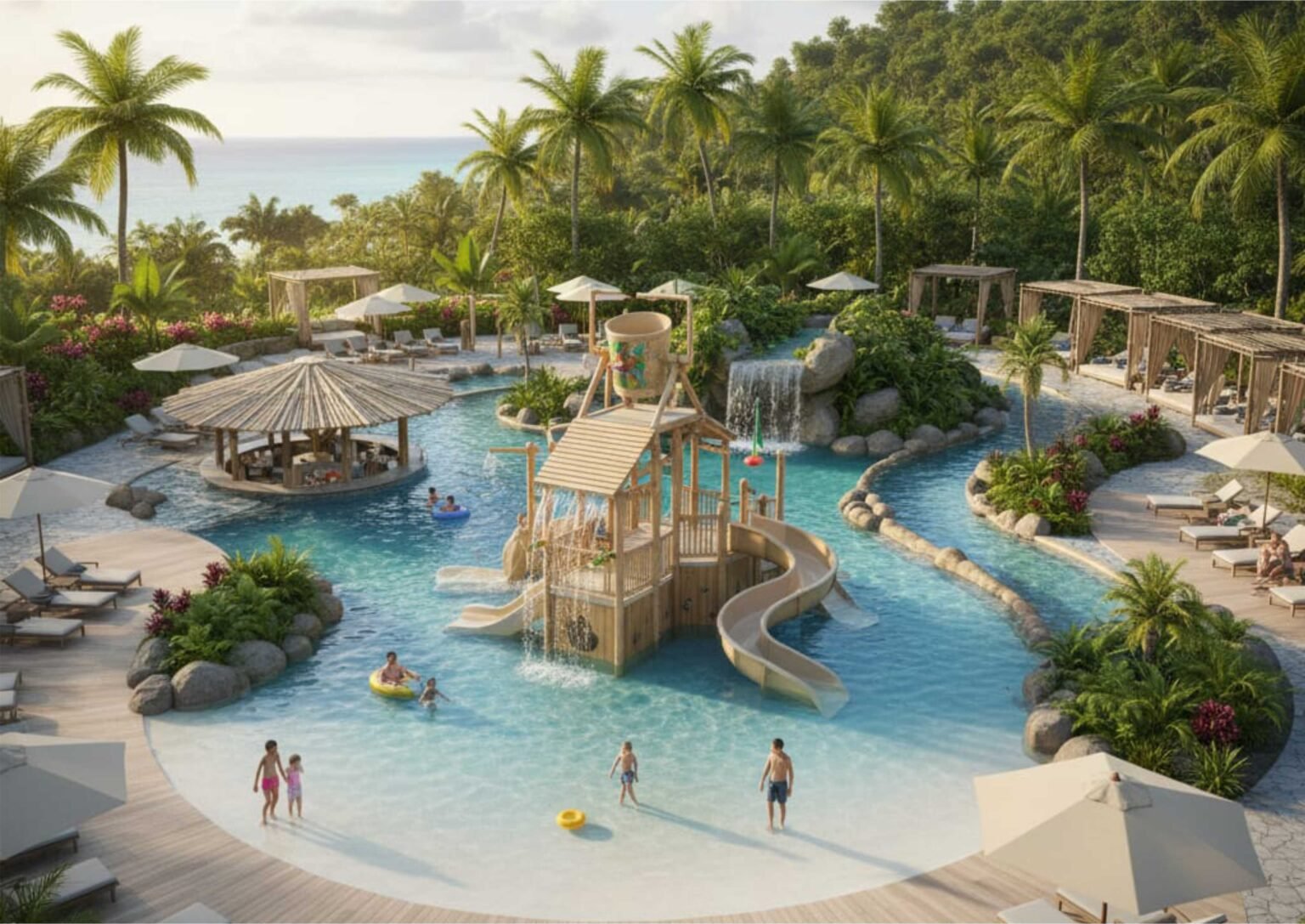 Ide Desain Kolam Renang Ressort atau Hotel