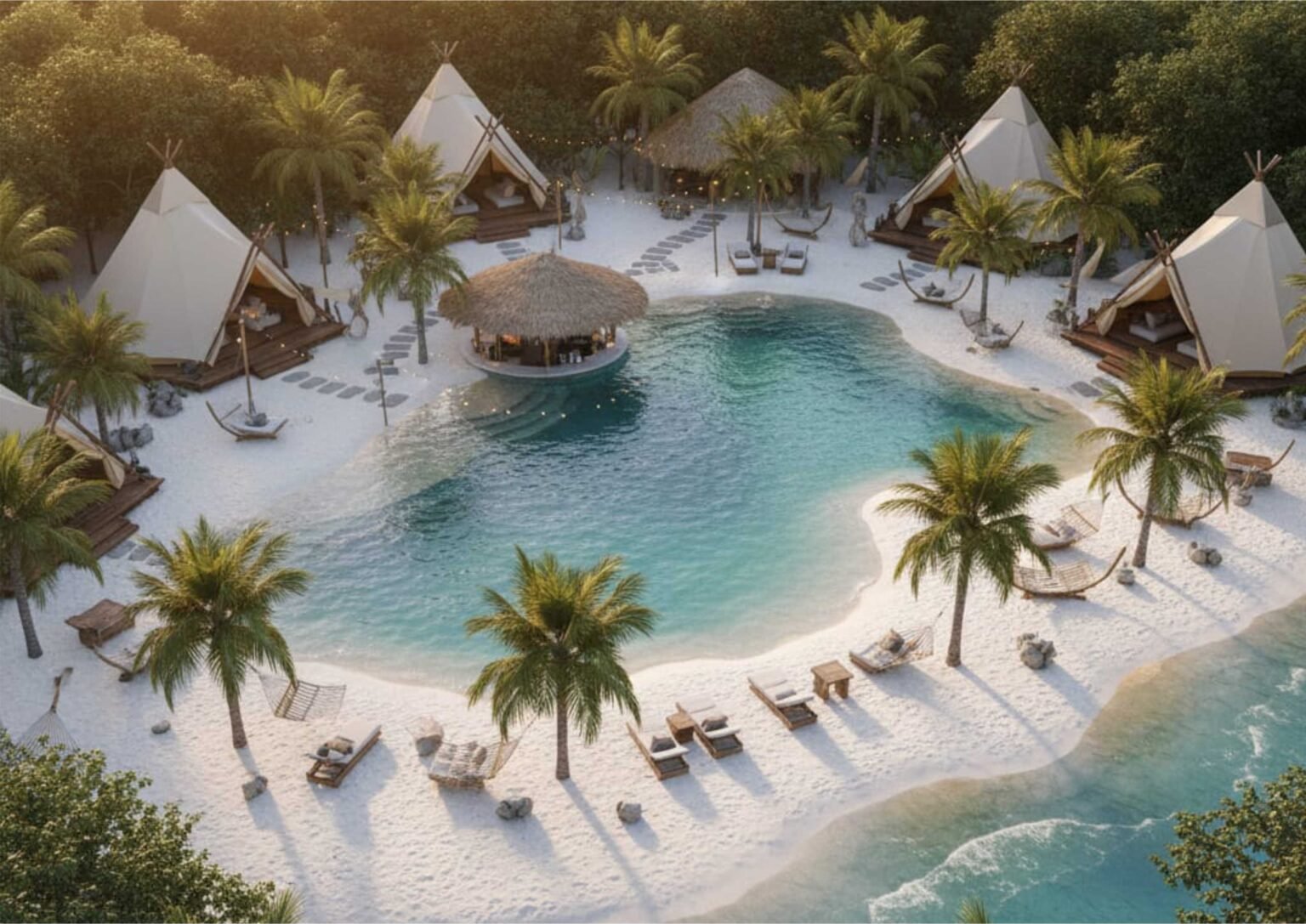 Ide Desain Kolam Renang Ressort atau Hotel