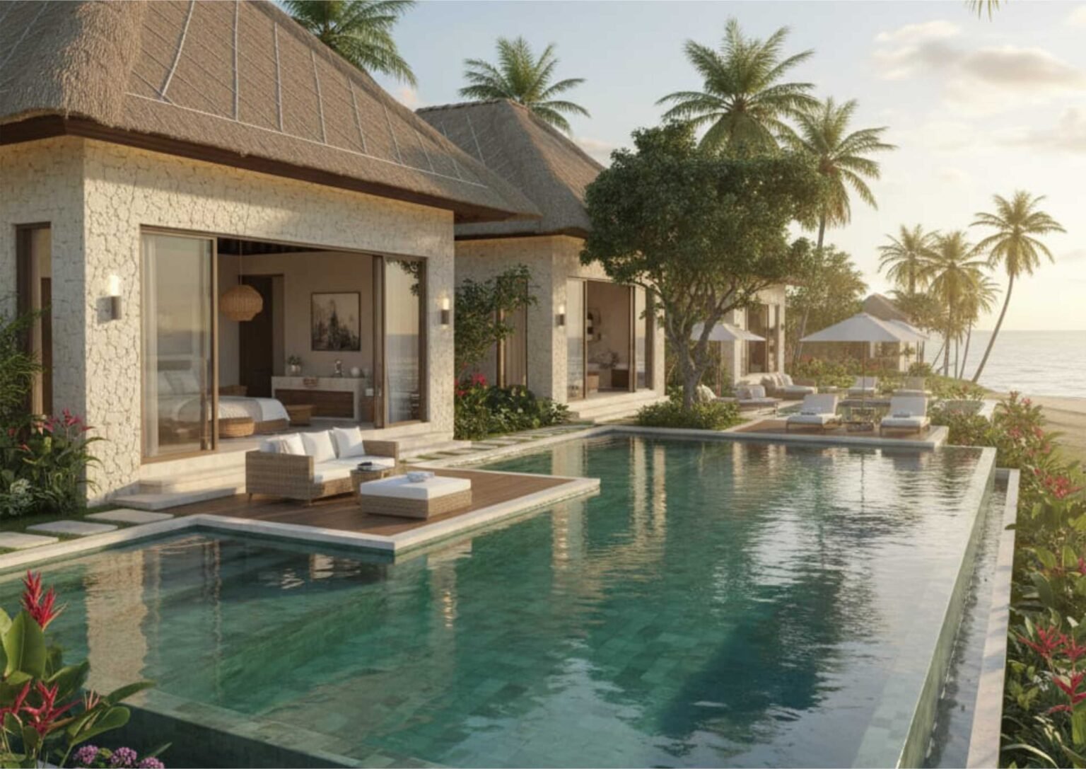 Ide Desain Kolam Renang Ressort atau Hotel