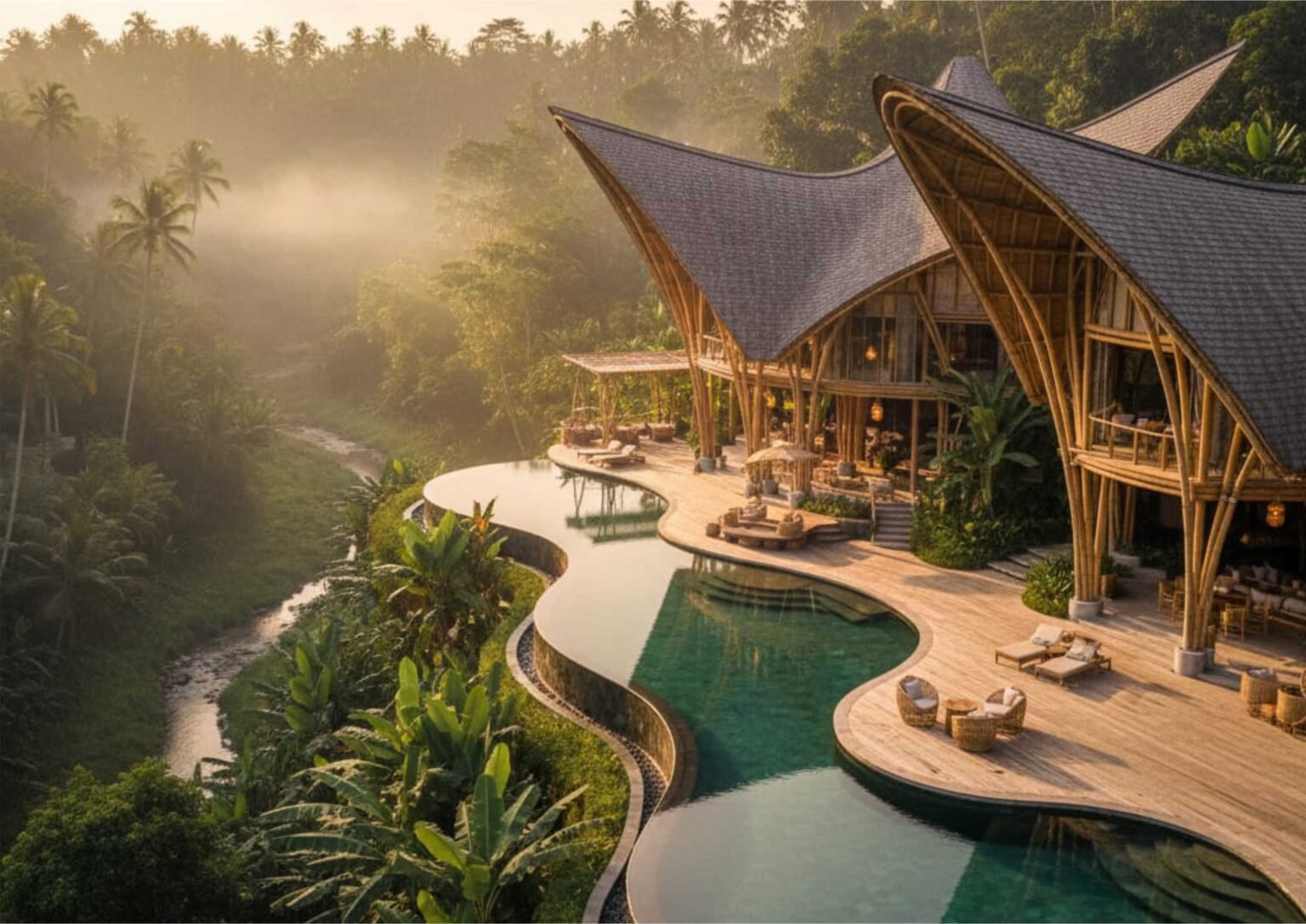 Ide Desain Kolam Renang Ressort atau Hotel