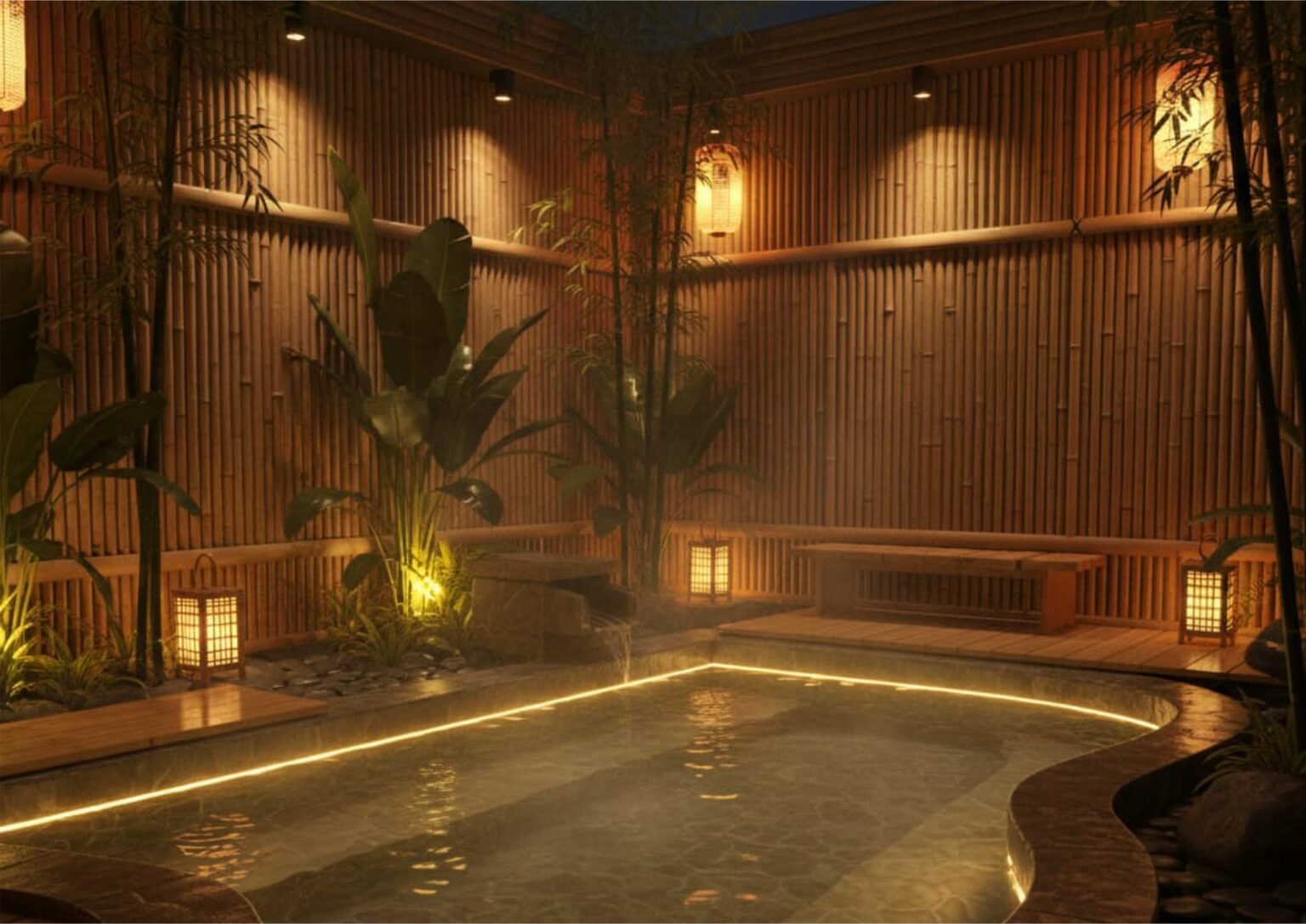 Ide Lighting Kolam Renang