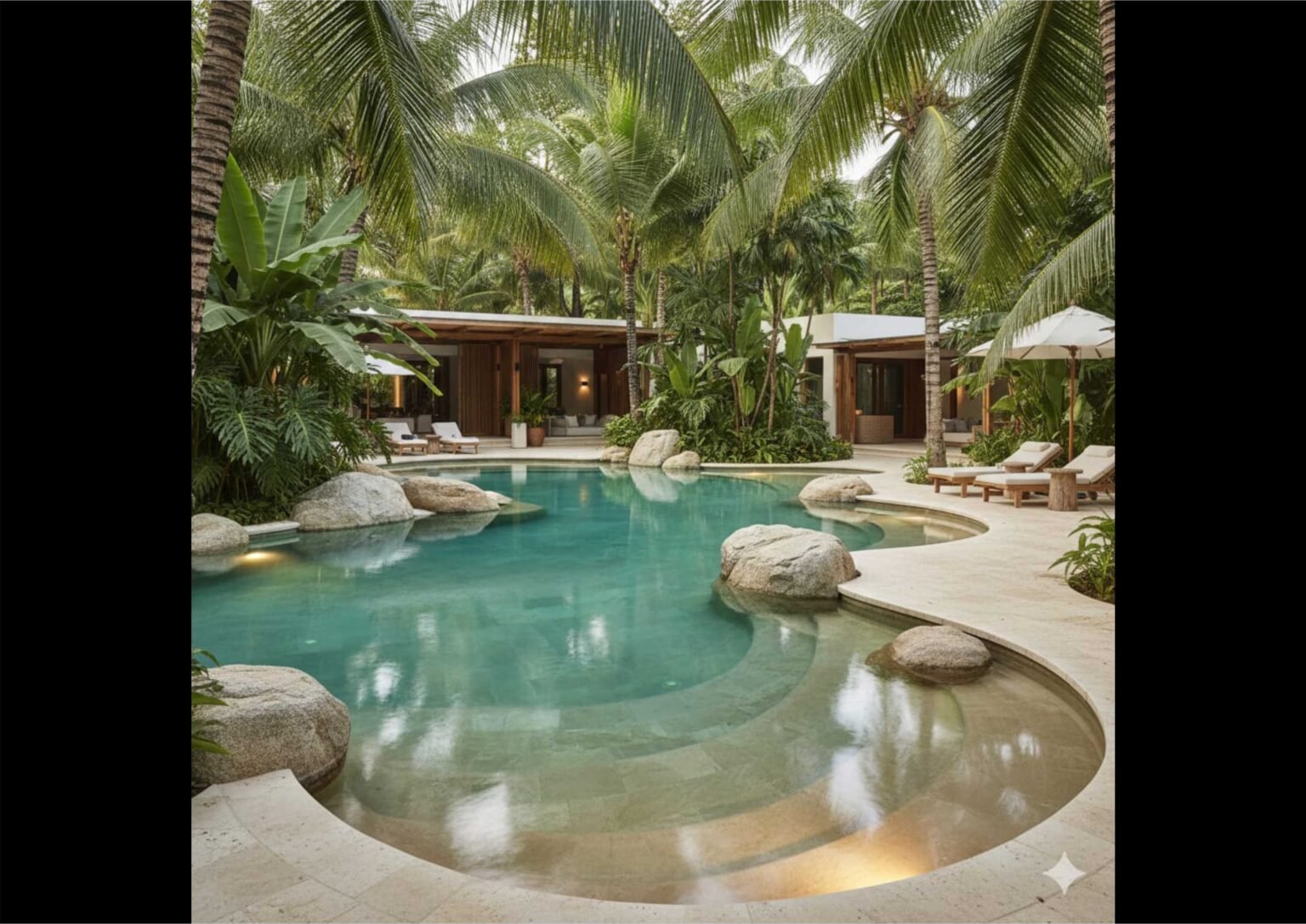 Ide Desain Kolam Organic Shape