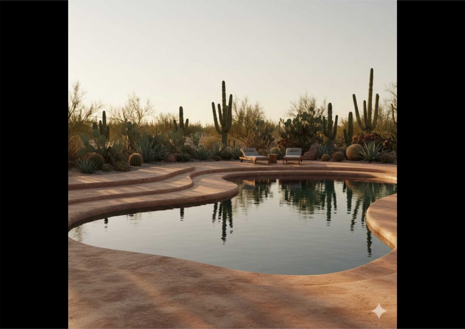 Ide Desain Kolam Organic Shape