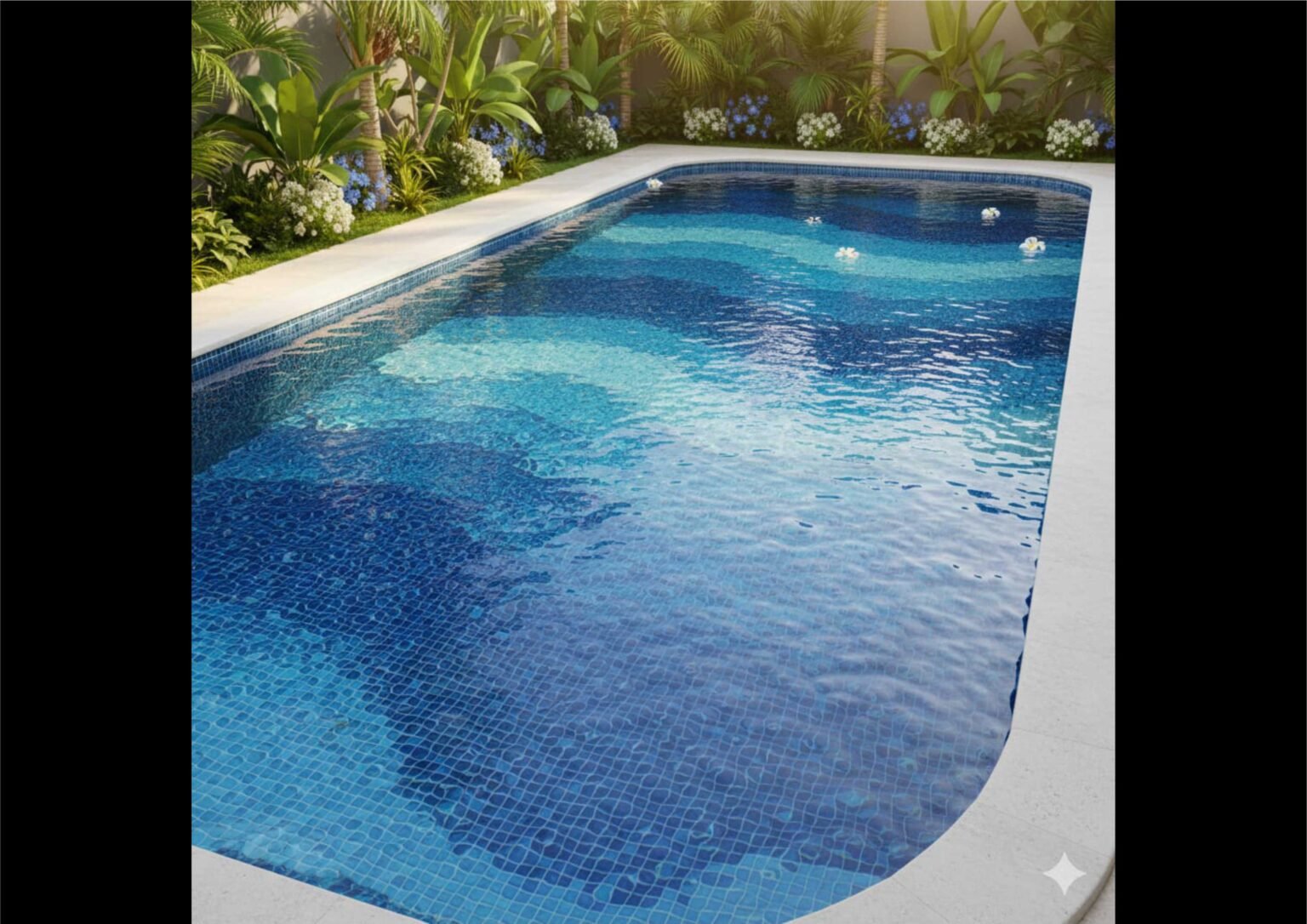 Ide Desain Pola Keramik Kolam Renang