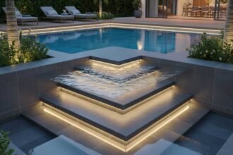 Ide Desain Tangga Kolam Renang