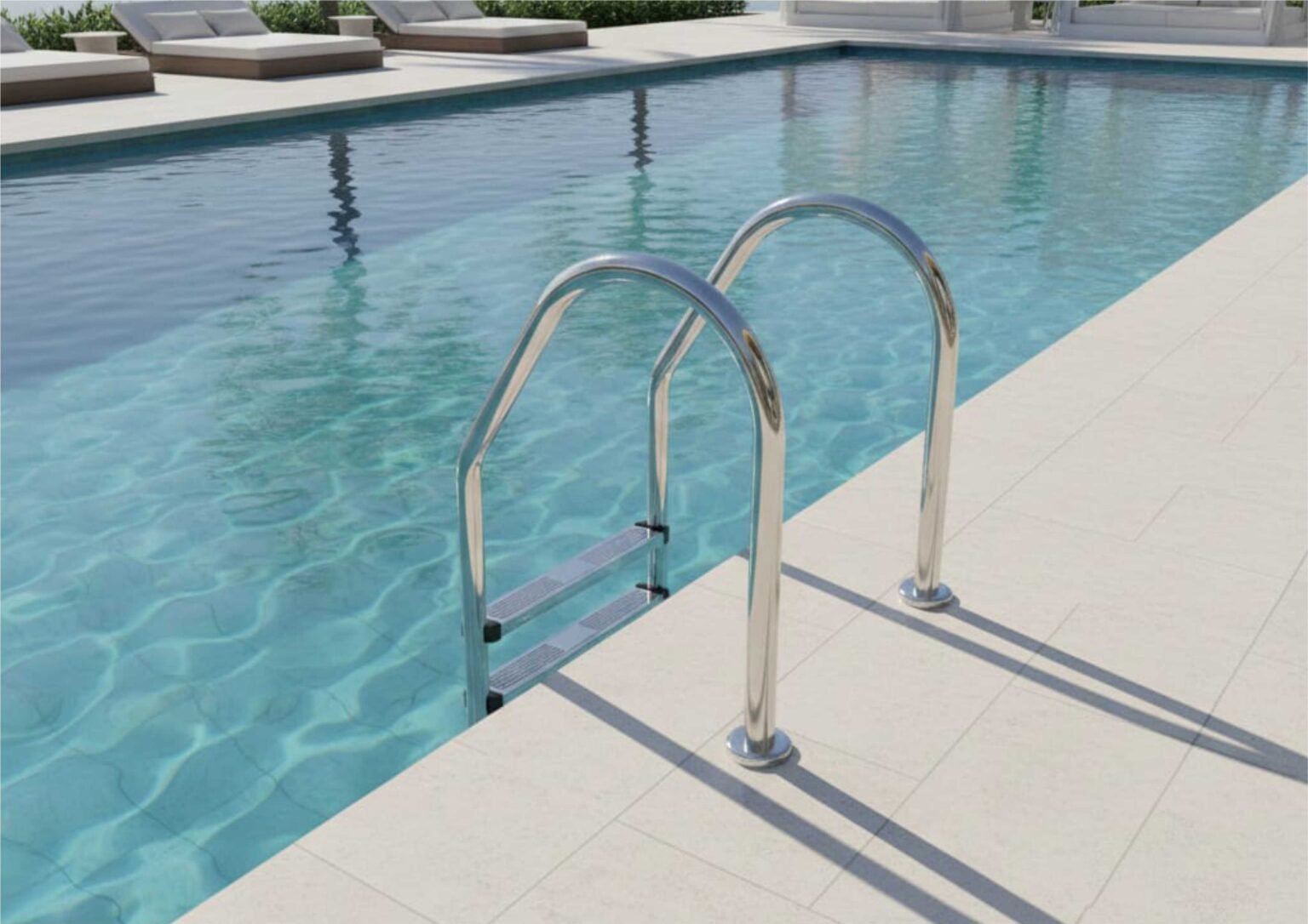 Ide Desain Tangga Kolam Renang