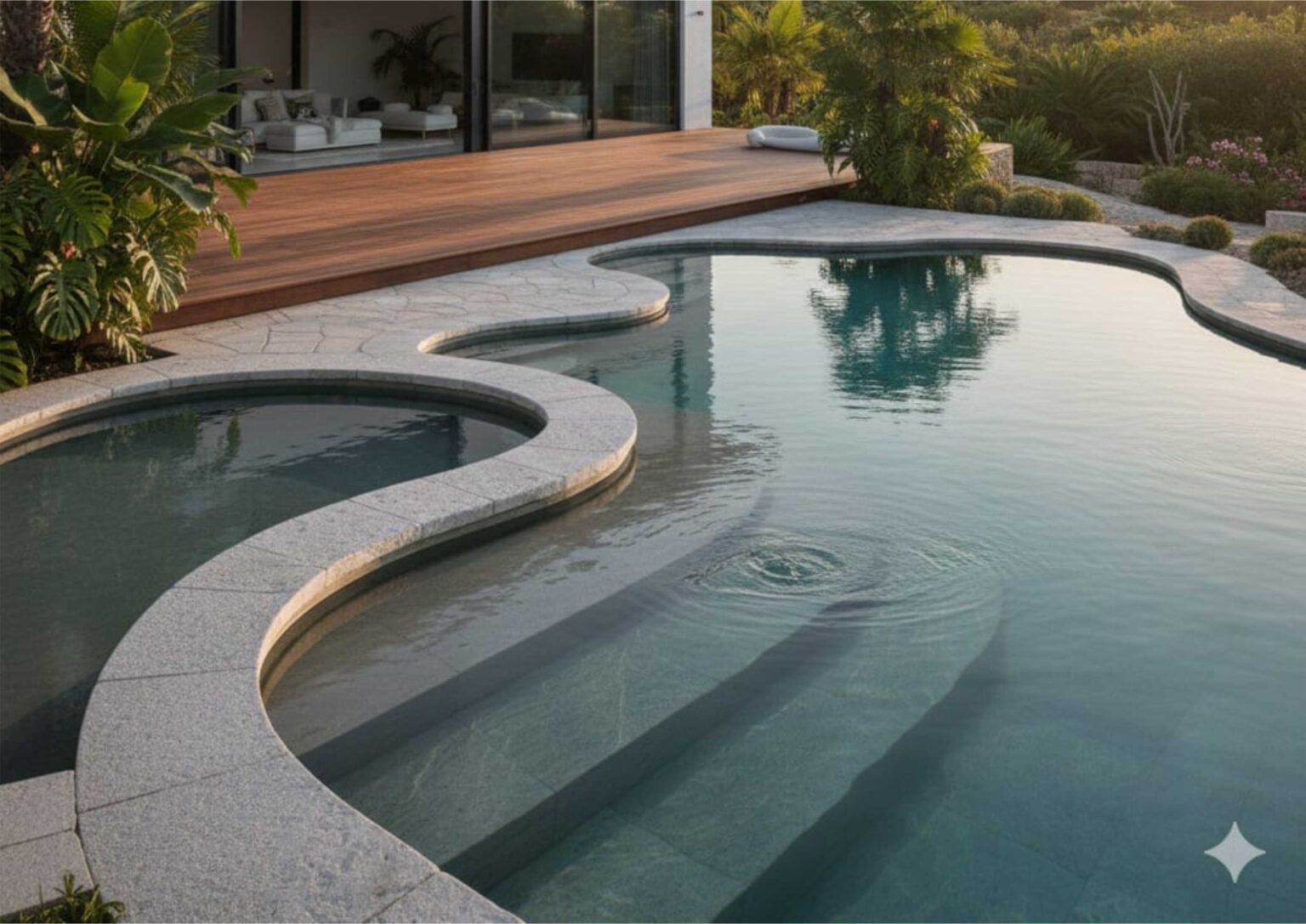 Ide Desain Tangga Kolam Renang