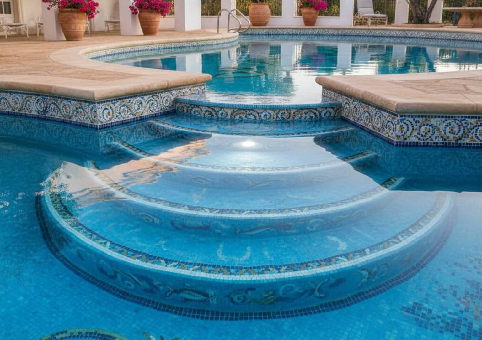 Ide Desain Tangga Kolam Renang