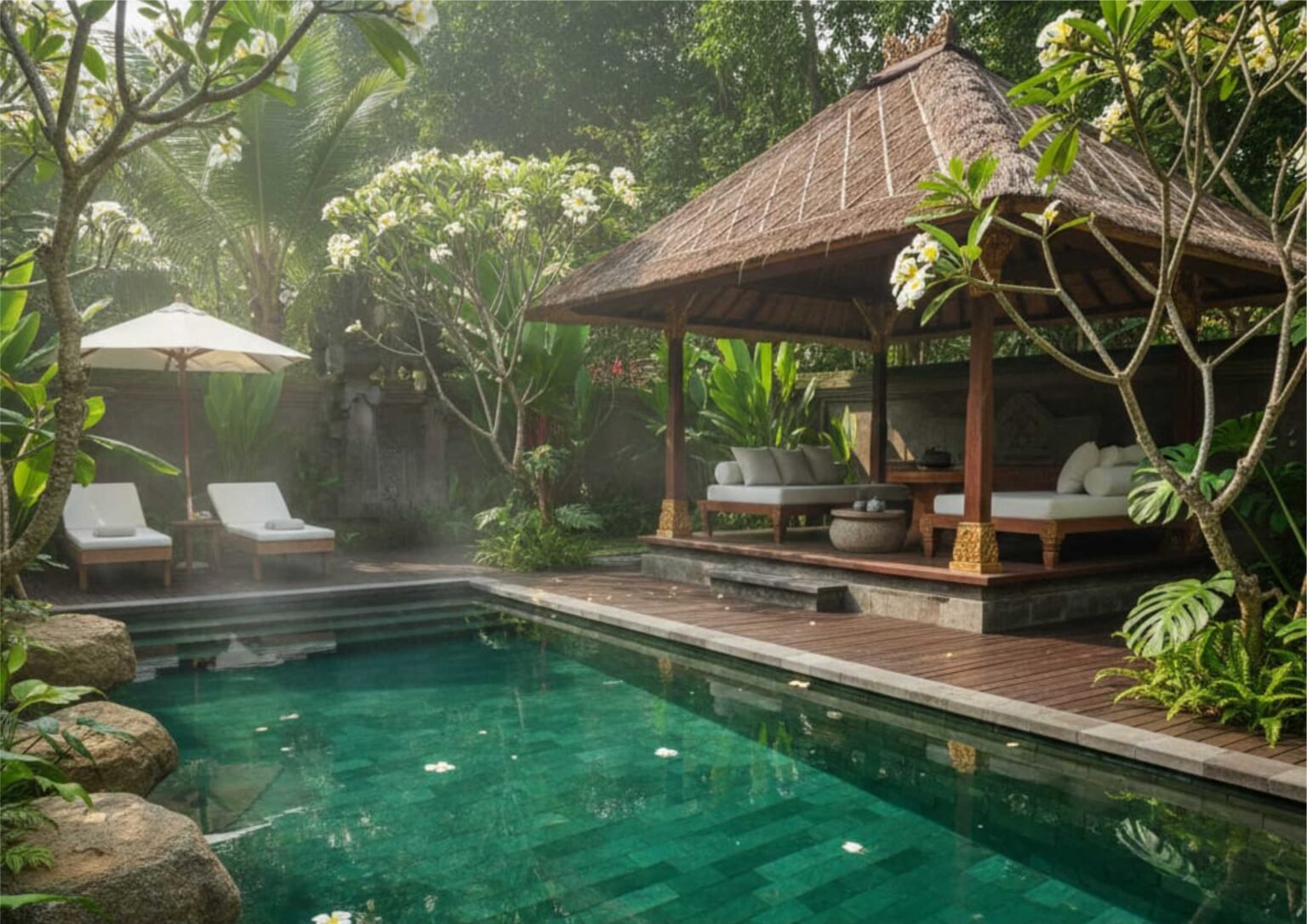 Ide Desain Kolam Renang Finishing Batu Sukabumi