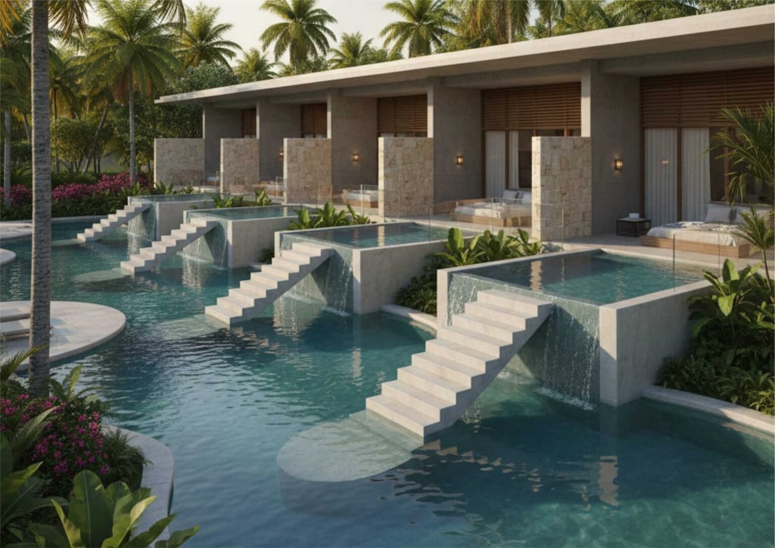 Ide Desain Kolam Renang di Balkon Hotel