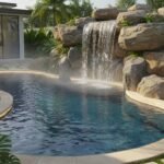 Waterfall Pada Kolam Renang