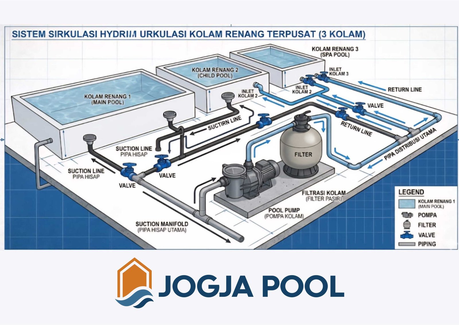 Apakah Bisa Pakai 1 Pompa untuk Beberapa Kolam Renang?