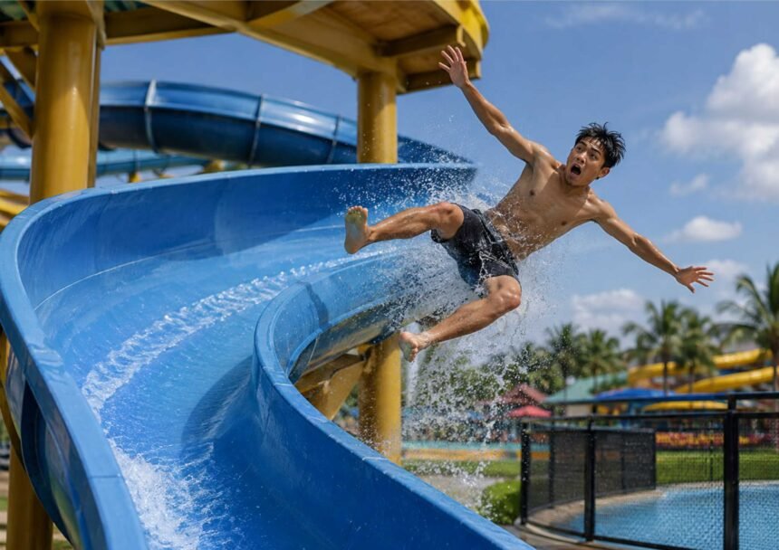 Kenapa Pengguna Slider Waterboom Bisa Terlempar Keluar